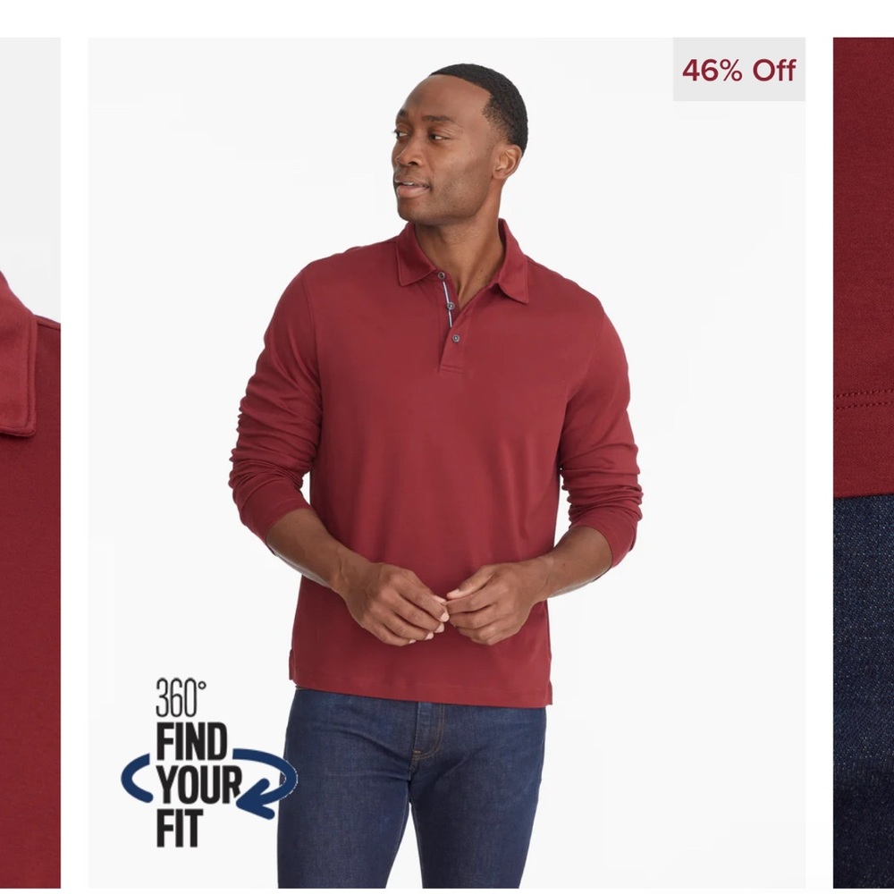 Untuckit Men’s Long Sleeve Polo